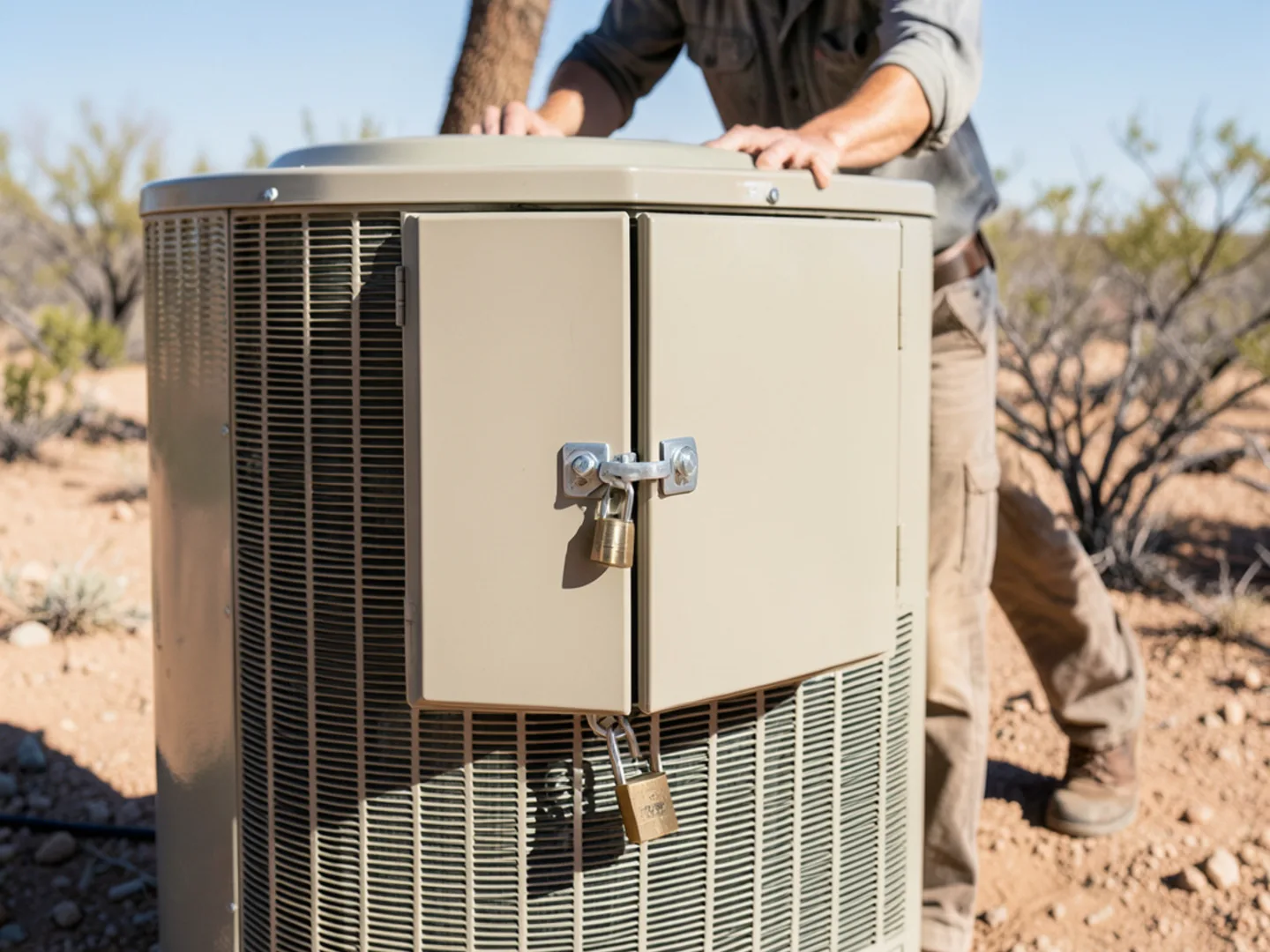 Outdoor electrical disconnect box with weather-tight cover latched shut
