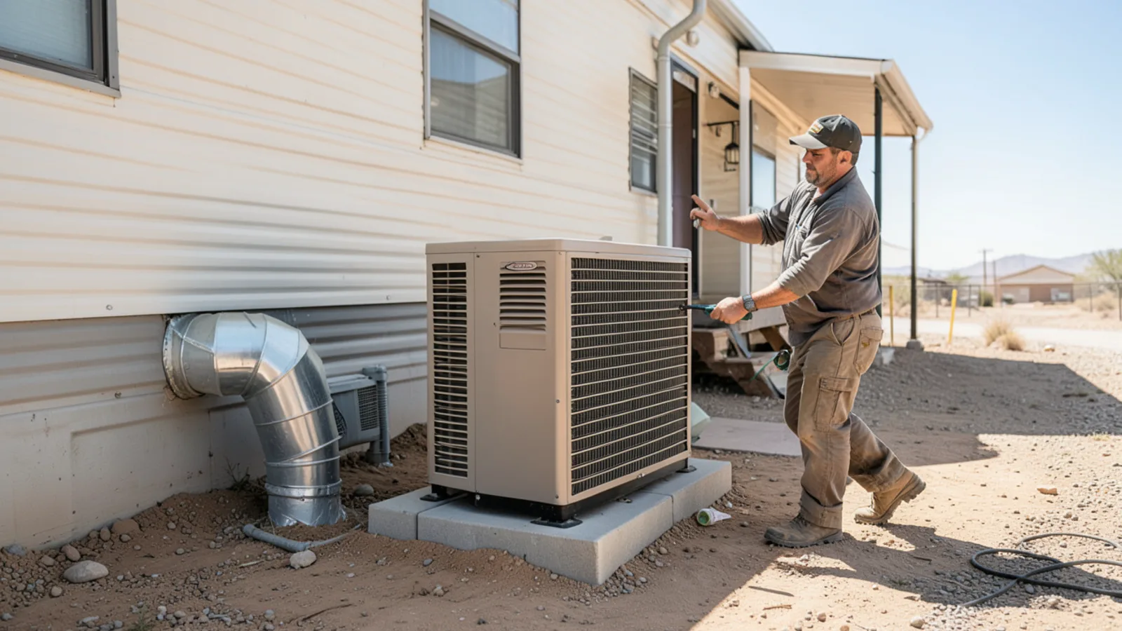 Mobile home package unit air conditioner in Apache Junction