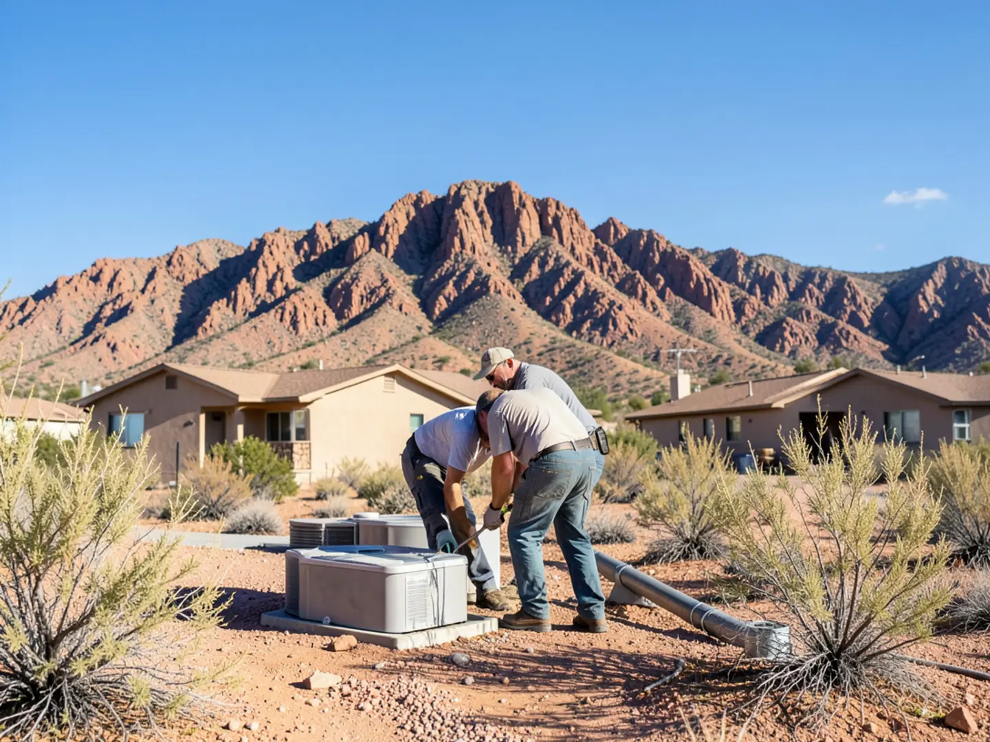 East Mesa neighborhood bordering Usery Mountain Regional Park